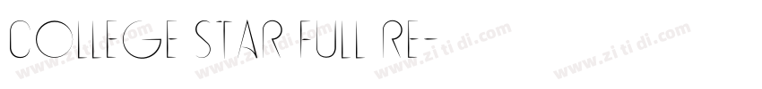 College Star Full Re字体转换